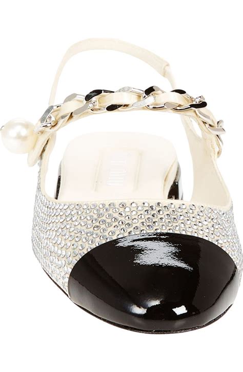 miu miu pearl sandals|Miu Miu Imitation Pearl Crystal Embellished Slingback Sandal .